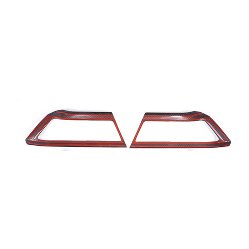 2×Real Carbon Fiber Interior Door Handle Trim For Land Rover Defender 90 2020-25 - Picture 12 of 13