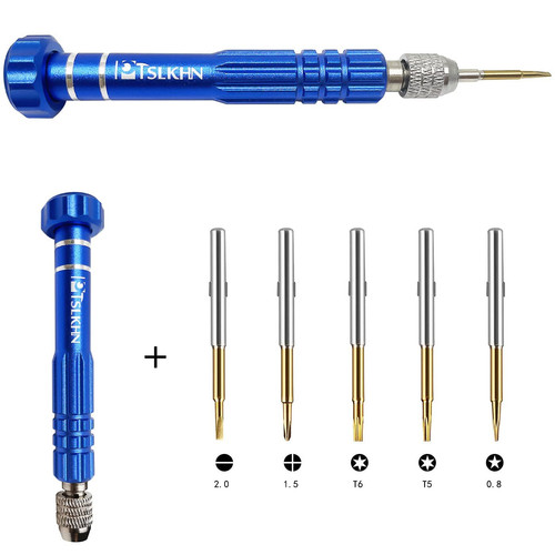 5-in-1 Multifunktionaler Kleiner Schraubendreher, PTSLKHN S2 Stahl Magnetschraubendreher... - Bild 1 von 6