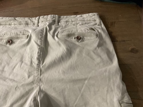 Tommy Bahama Shorts Mens Size 38 Beige Flat Front Chino Casual Golf Side Pockets - Picture 11 of 14