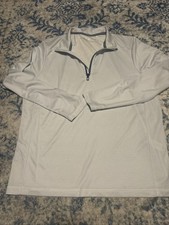 Vineyard Vines On The Go Sankaty 1/4 Zip Mens Large Blue White Pullover Golf