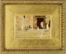 Palazzo Ducale Venice Antique Oil Painting by William Henry Jobbins (1851-1893)