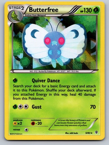 Butterfree 5/83 Holo Rare Generations Pokemon Near Mint