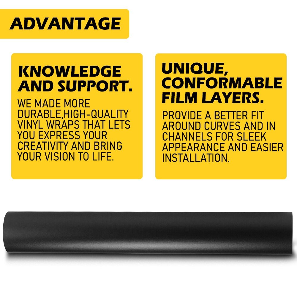 30CM Matte Black Vinyl Wrap Car Sticker Film Decal Bubble Free thumbnail 2