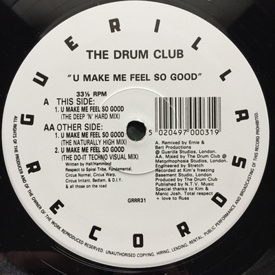 Drum Club - U Make Me Feel So Good (Vinyl 12'' - 1992 - UK - Original)