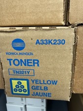 New! Konica Minolta TN321Y A33K230 OEM Yellow...