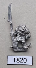 GW 1987 Skaven Ratmen with Halberd - (T820)  Metal