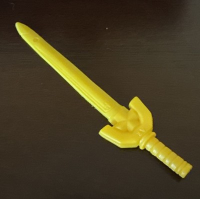 Vintage 1984 VOLTRON Assembler LION FORCE Yellow Rubber Sword