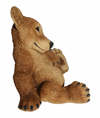 Figura Decorativa Animal Niño Osos 2er Kit Colección Castagna De Resin H 21-22cm - Imagen 3 de 6