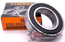 TIMKEN 6006-2RS C3 DOUBLE RUBBER SEAL DEEP GROOVE BALL BEARING 30X55X13mm