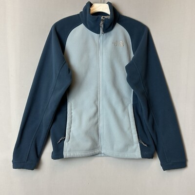 The North Face Osito Jacket Womens Medium Two Tone Blue Fleece Full Zip