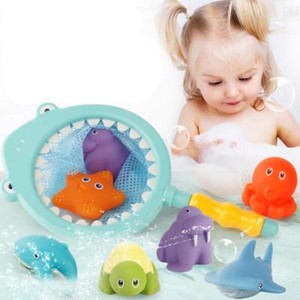 Details About Baby Bath Toy Fishing Game Bath Tub Toys Cartoon Fish Kids Fishing Bath Toys Lh