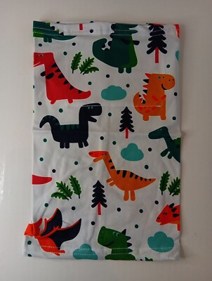 Kids Dinosaur Neck Gaiter With Filter Pocket For PM2.5 Filter (Not Included)
