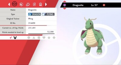 Pokemon Schwert & Schild Shiny Dragonite 6IV Max EVs