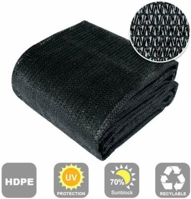 Cerbior 70% UV Sunblock Shade Cloth for Plant Cover Greenhouse Barn Patio Black