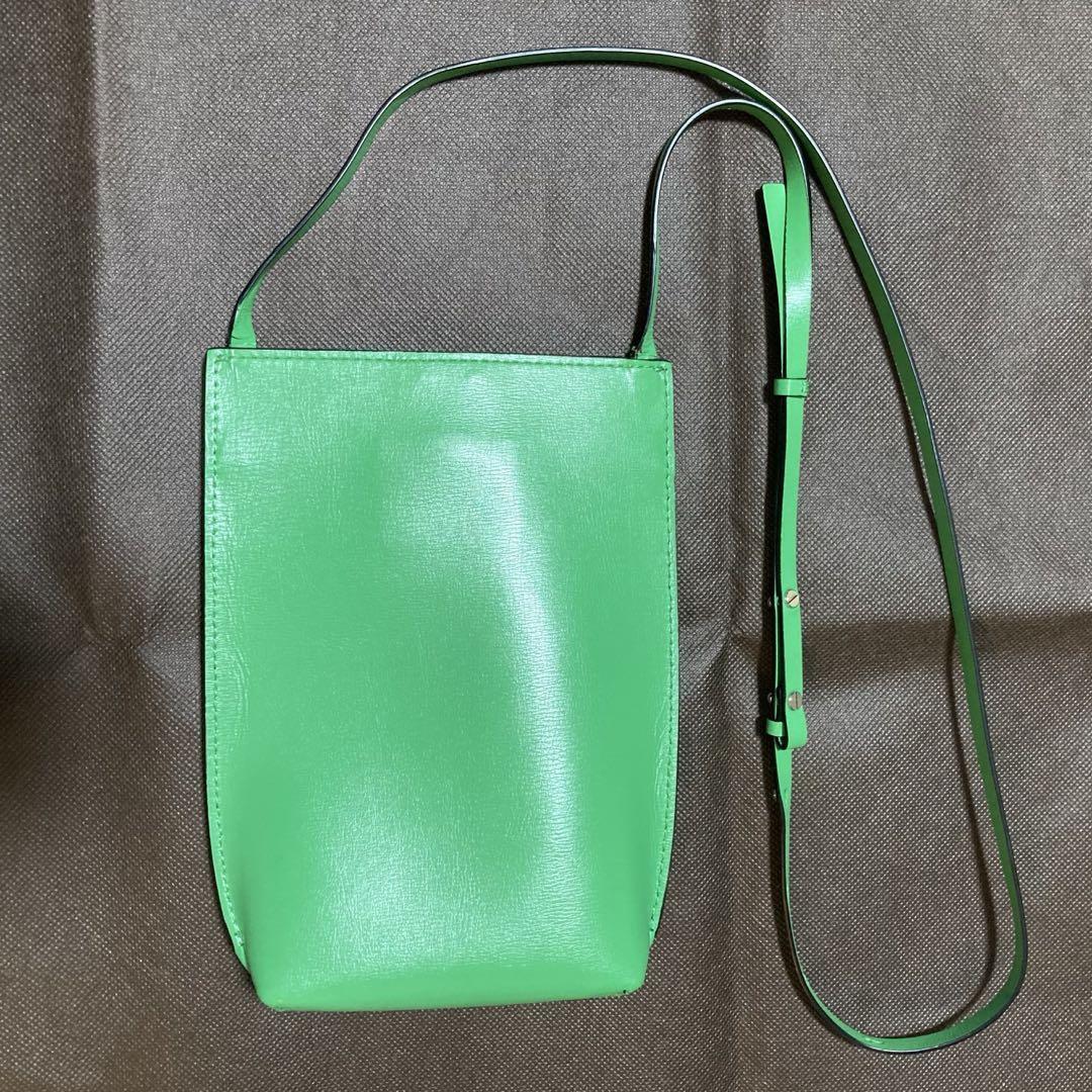 GANNI Small Banner Crossbody Bag Green From JP Used Very GANNI Small Banner Crossbody Bag Green From JP Used Very