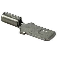 100 Non Insulated 22-18 AWG Male Quick Disconnect .250 Wire Terminal Connector