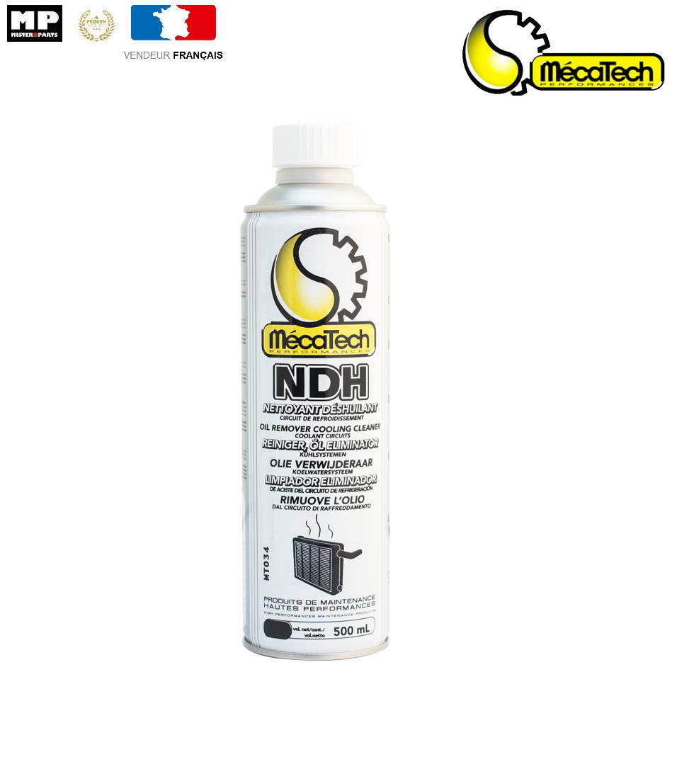 MecaTech MT034 Nettoyant Déshuilant Circuit de Refroidissement 500ml pour Auto