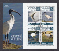 Solomon Islands Stamps.Mini Sheet.White Ibis.2014.C.T.0