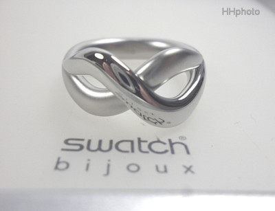 SWATCH: RING ''LUMBRE'' (JRM054) MATT & GLÄNZEND KOMBINIERT *NEU / SEHR SELTEN!*
