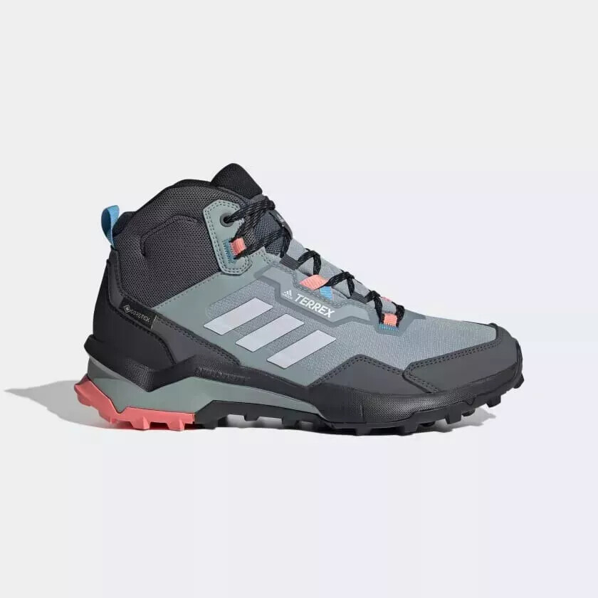Кроссовки Adidas Terrex AX4 Mid GTX для пешего туризма сине-розовые GZ3050 Размер Женский