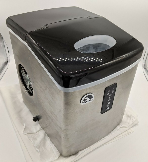 igloo countertop ice machine model ice103 in stainless steel