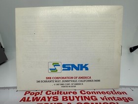 1987 Nintendo NES SNK Ikari Warriors With The Manual Inv-0747