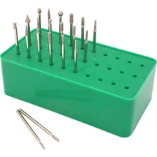 Diamond Burs Drill Rotary Holder Bur Box 30 Hole Jewelers Jewelry Repair Tools
