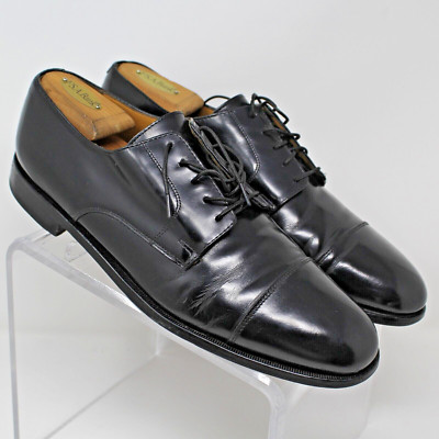 Cole Haan Black Cap Toe Leather Lace Up Derby Shoes Men Sz 11.5 D M EUC