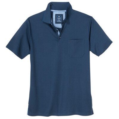 Redmond XXL ''Wash & Wear'' Polo navy 2XL-6XL bequem atmungsativ Baumwoll-Piqué