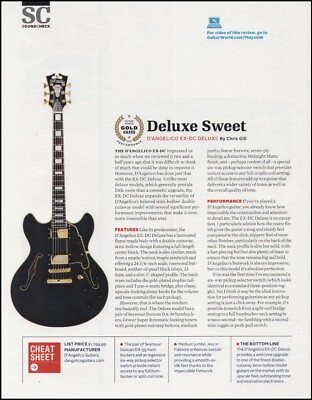 D'Angelico EX-DC Deluxe Series electric guitar review sound check article print