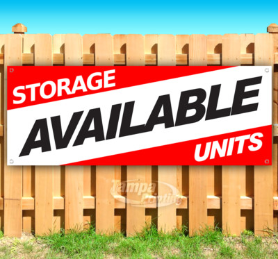 STORAGE UNITS AVAILABLE Advertising Vinyl Banner Flag Sign Many Sizes USA
