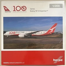HERPA 1:200 QANTAS B787-9, Reg. VH-ZNJ “One Hundred Years” (Plastic) #HE570756