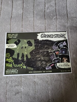 TPGM6 ADVERT 5X8 GRINDSTORE - MUSIC MERCHANDISE & CLOTHING...