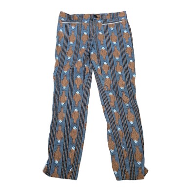 Anthropologie Cartonnier Fish Print Charlie Trouser Pants Women Size 0 |  eBay