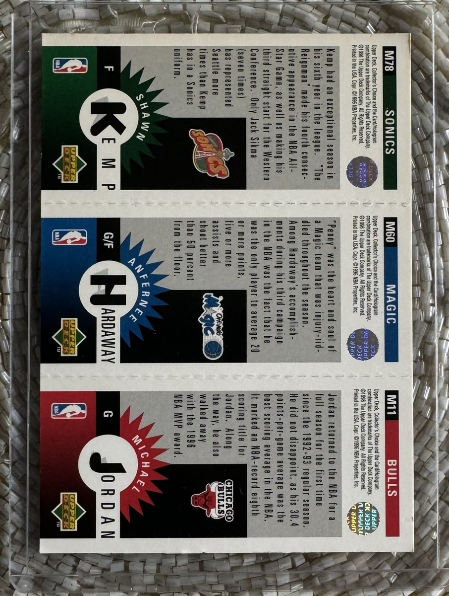 1996-97 UD Collector's Choice Michael Jordan Penny Hardaway Shawn