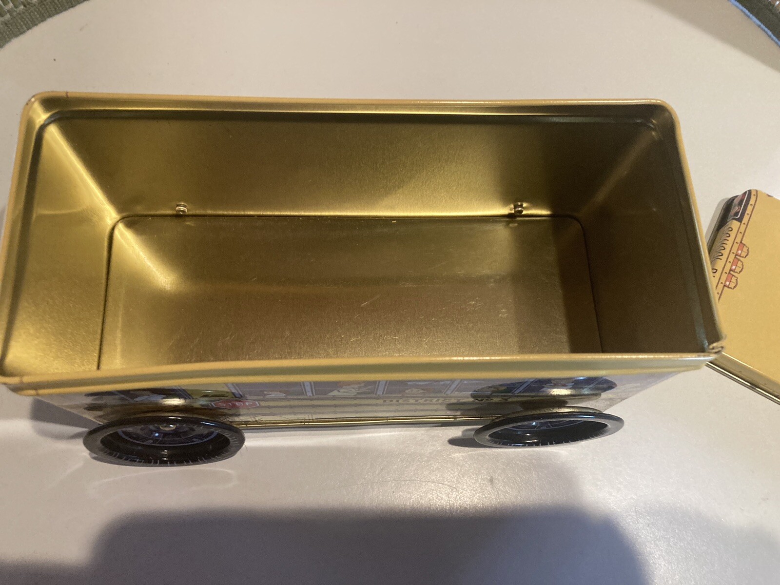 Tin Canister School Bus 75 District No.3 Keller Charles of Philadelphia Vintage