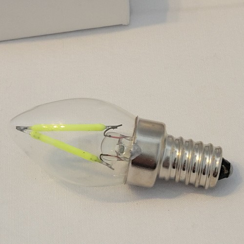 LED Filament Green Light Bulbs 4 Pack of C7 2W E12 Night Light/Christmas Bulbs - Picture 6 of 7