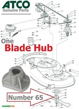 Genuine ATCO GT43 HR Tractor Mower 108cm - One Blade HUB - CGXD140BH