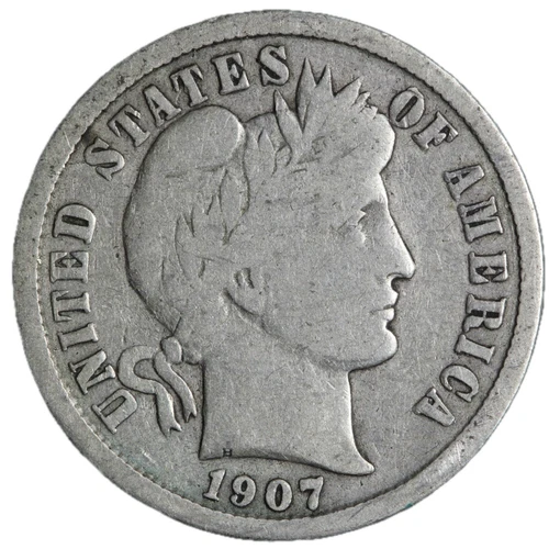 1907 Barber Dime Nice Circulated VG/FINE! Complete Your Album!