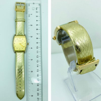 BCBGMAXAZRIA Gold-Tone Women’s Watch BG6166 (Japan Movement, Stainless Steel) BCBGMAXAZRIA Ladies BG6166 Barrel Shape Gold Tone Case Gold  main image 2