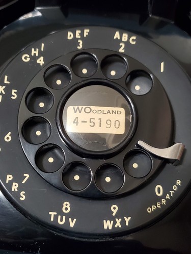 60s Vintage Western Electric 500 rotary desk telephone Black Exc unmodified Bell - Picture 15 of 15