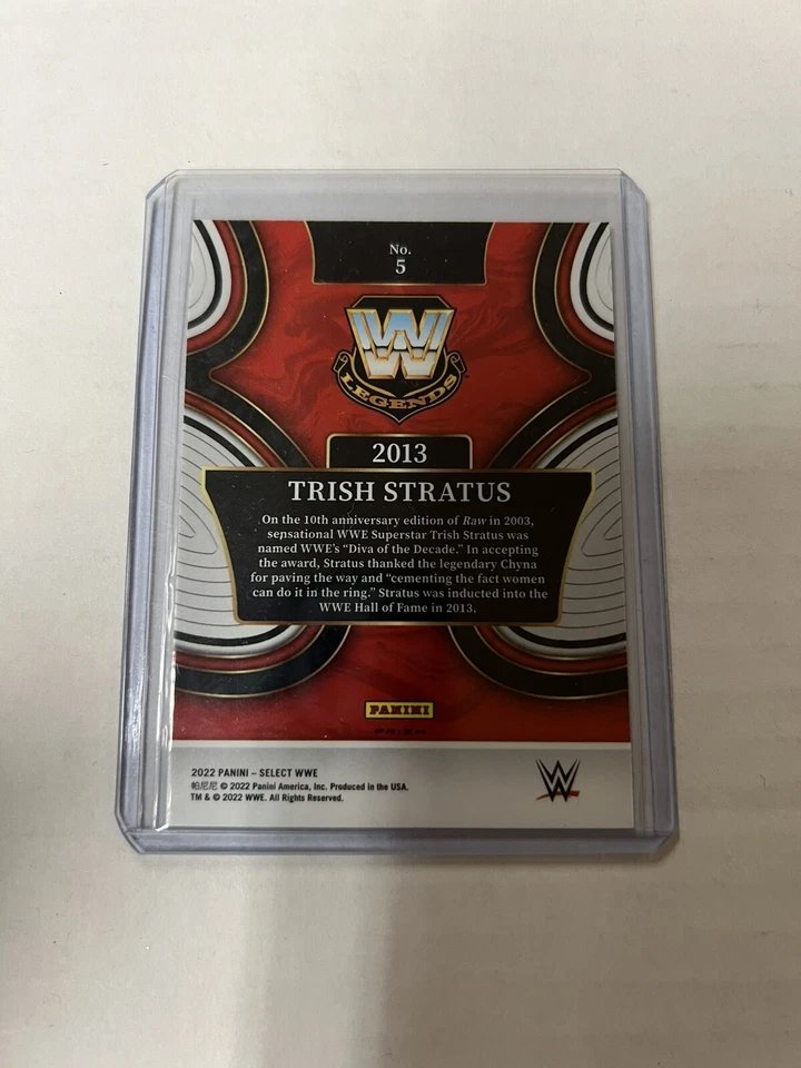 2022 Panini Select WWE Trish Stratus Hall Of Fame Flash Prizm #5 Legends SSP - Image 2 of 2