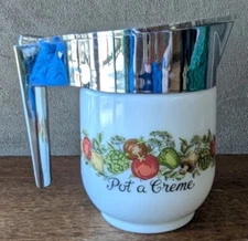 Vintage Corning Ware Gemco Creamer Pitcher Spice Of Life Pot a Creme 1970s