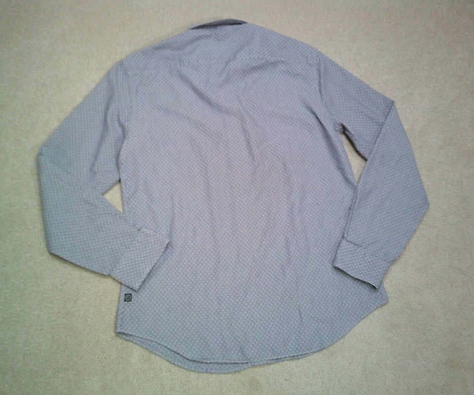 Armani Collezioni Button Up Shirt Mens Medium Gray - Image 2 of 4