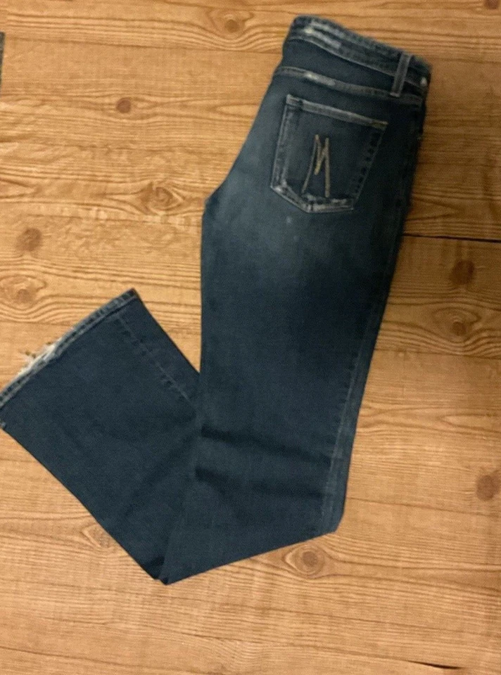 Женские джинсы Marciano от Guess размер 32 синяя джинсовая ткань легкая стирка логотип - Изображение 4 из 4