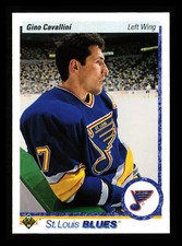 Gino Cavallini 1990-91 Upper Deck Hockey NHL #38c St. Louis Blues