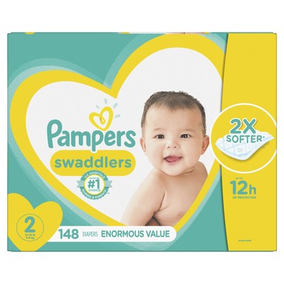 148 pampers swaddlers size 2