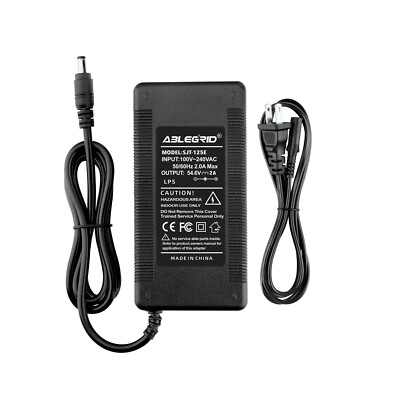 araraetucano 　ふたごじてんしゃ 54.6V 2A AC Adapter Charger For Jetson Canyon JCANYO-BLK Electric