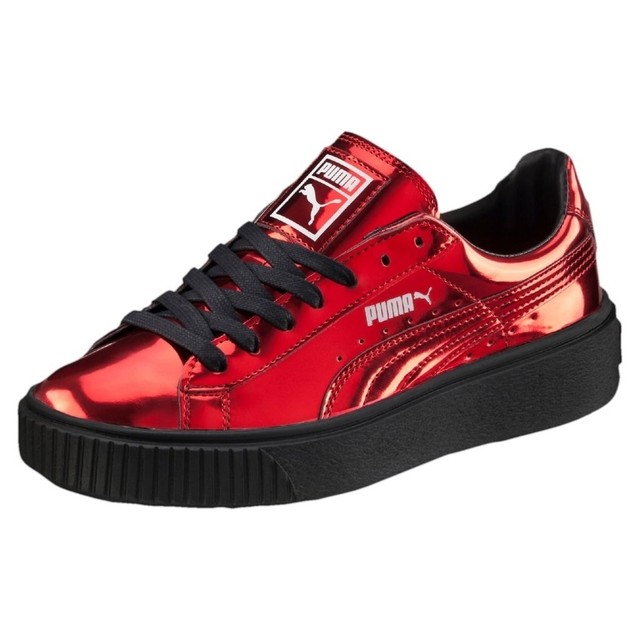 red puma sneakers womens