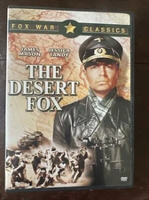 The Desert Fox :  Fox War Classics 1951 B&W DVD James Mason Complete Like New